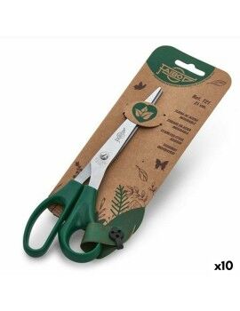 Tijeras Faibo Verde Acero Inoxidable 21 cm (10 Unidades)