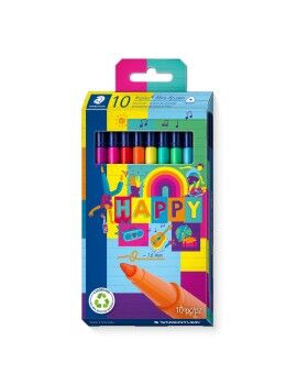 Conjunto de Canetas de Feltro Staedtler Triplus 10 Peças Multicolor