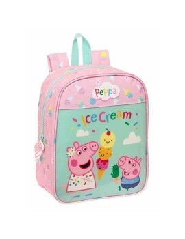 Mochila Escolar Peppa Pig Ice cream Cor de Rosa 22 x 27 x 10 cm