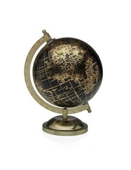 Globo Terrestre Versa Dourado Metal 17 x 24 x 15 cm