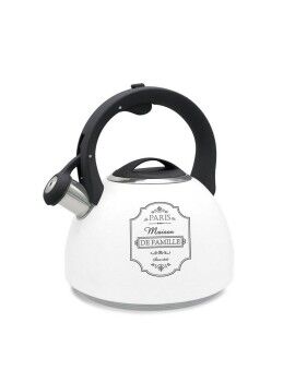 Tetera Feel Maestro MR-1324 Blanco Negro Acero Inoxidable 2,5 L