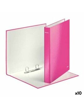 Carpeta de anillas Leitz Fucsia A4 (10 Unidades)