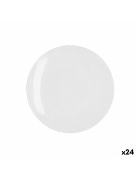 Plato de Postre Quid Select Basic Blanco Plástico 20 cm (24 Unidades)