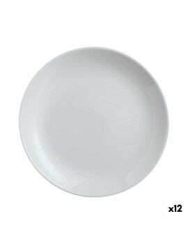 Prato para Pizza Luminarc Diwali Cinzento Vidro Ø 32 cm (12 Unidades)