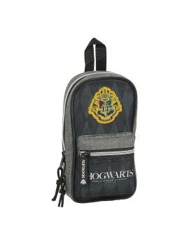 Mochila com Estojo Hogwarts Harry Potter Hogwarts 12 x 23 x 5 cm Preto Cinzento 33 Peças