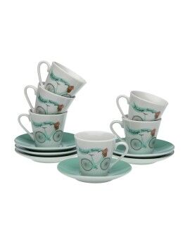 Conjunto de Chávenas de Café Versa Bicicleta 6 Unidades Porcelana