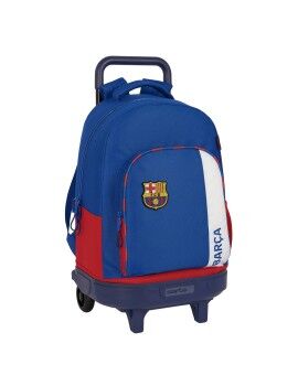 Mochila Escolar com Rodas F.C. Barcelona Azul Grená 33 X 45 X 22 cm