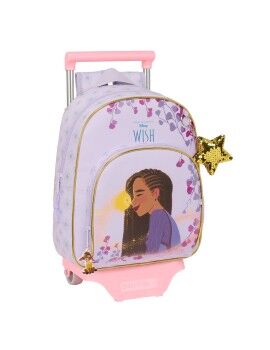 Mochila Escolar con Ruedas Wish Lila 28 x 34 x 10 cm