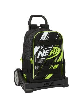 Mochila Escolar com Rodas Nerf Get ready Preto 31 x 44 x 17 cm