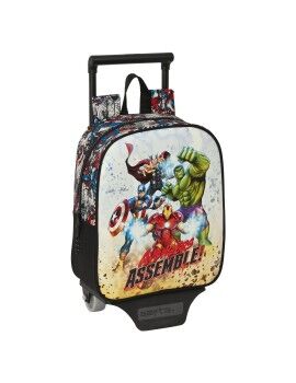 Mochila Escolar com Rodas The Avengers Forever Multicolor 22 x 27 x 10 cm