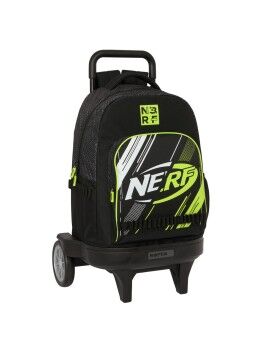 Mochila Escolar com Rodas Nerf Get ready Preto 33 X 45 X 22 cm