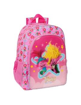 Mochila Escolar Trolls Cor de Rosa 33 x 42 x 14 cm