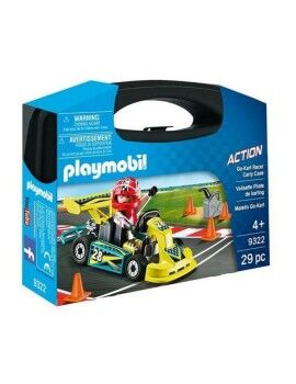 Playset City Action Go Kart Playmobil 9322 - Action - Karting Pilot Case (29 pcs)