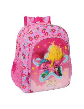 Mochila Escolar Trolls Cor de Rosa 32 X 38 X 12 cm