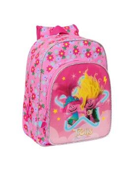 Mochila Infantil Trolls Cor de Rosa 26 x 34 x 11 cm