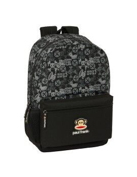 Mochila Escolar Paul Frank Join the fun Negro 30 x 46 x 14 cm