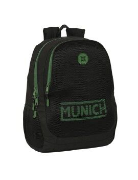 Mochila Escolar Munich Caviar Negro 32 x 44 x 16 cm