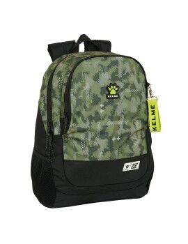 Mochila Escolar Kelme Travel Preto Verde 32 x 44 x 16 cm