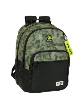 Mochila Escolar Kelme Travel Preto Verde 32 x 42 x 15 cm