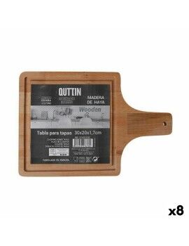 Tabla de servir Quttin Con mango 30 x 20 x 1,7 cm (8 Unidades)