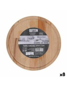 Tabla de servir Quttin Redonda Ø 30 x 1,7 cm (8 Unidades)