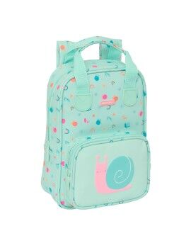 Mochila Infantil Safta Caracol Turquesa 20 x 28 x 8 cm