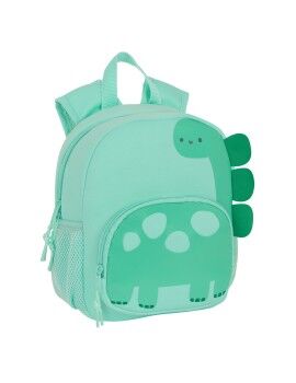 Mochila Infantil Safta Dinosaurio Verde 20 x 25 x 9 cm