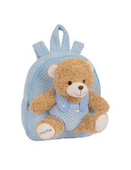 Mochila Infantil Safta Oso de Peluche Azul 23 x 27 x 7,5 cm