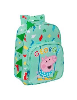 Mochila Escolar Peppa Pig George Menta 26 x 34 x 11 cm