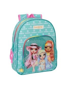 Mochila Escolar Rainbow High Paradise Turquesa 28 x 34 x 10 cm