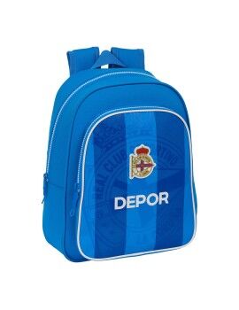 Mochila Escolar R. C. Deportivo de La Coruña Azul 27 x 33 x 10 cm