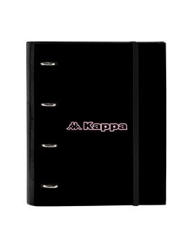 Carpeta de anillas Kappa Silver pink Negro Rosa 27 x 32 x 3.5 cm