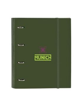 Carpeta de anillas Munich Bright khaki Verde 27 x 32 x 3.5 cm