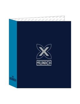 Carpeta de anillas Munich Nautic Azul marino A4 27 x 33 x 6 cm