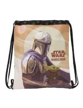 Mochila Saco Infantil The Mandalorian This is the way Negro 35 x 40 x 1 cm