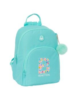 Mochila Benetton Letter Mini Verde 25 x 30 x 13 cm