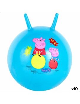 Bola Saltitante Peppa Pig Ø 45 cm Azul (10 Unidades)