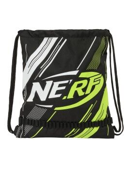 Saco Mochila com Cordas Nerf Get ready Preto 35 x 40 x 1 cm