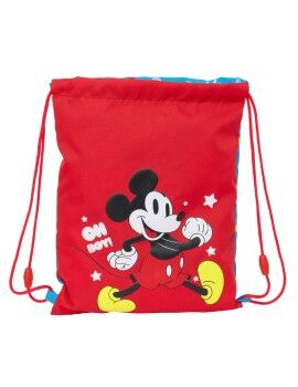 Bolsa Mochila con Cuerdas Mickey Mouse Clubhouse Fantastic Azul Rojo 26 x 34 x 1 cm