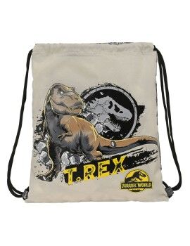 Bolsa Mochila con Cuerdas Jurassic World Warning Gris 35 x 40 x 1 cm