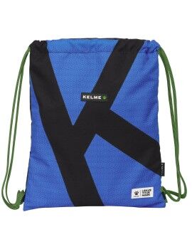 Bolsa Mochila con Cuerdas Kelme Royal Azul Negro 35 x 40 x 1 cm