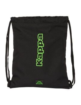 Bolsa Mochila con Cuerdas Kappa Black Negro 35 x 40 x 1 cm