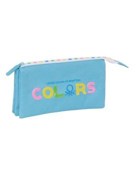 Malas para tudo triplas Benetton Spring Azul celeste 22 x 12 x 3 cm