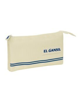 Portatodo Triple El Ganso Beige 22 x 12 x 3 cm