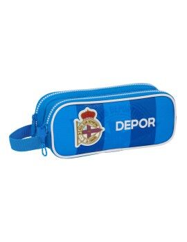 Portatodo Doble R. C. Deportivo de La Coruña Azul 21 x 8 x 6 cm