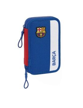 Estojo Duplo F.C. Barcelona Azul Grená 12.5 x 19.5 x 4 cm (28 Peças)