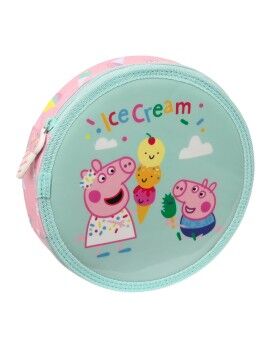 Estojo Peppa Pig Ice cream Cor de Rosa Menta (18 Peças)