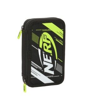 Plumier Doble Nerf Get ready Negro 12.5 x 19.5 x 4 cm (28 piezas)