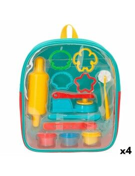 Jogo de Plasticina PlayGo Mochila (4 Unidades)