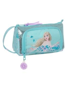 Estojo Escolar com Acessórios Frozen Hello spring Azul Claro 20 x 11 x 8.5 cm (32 Peças)